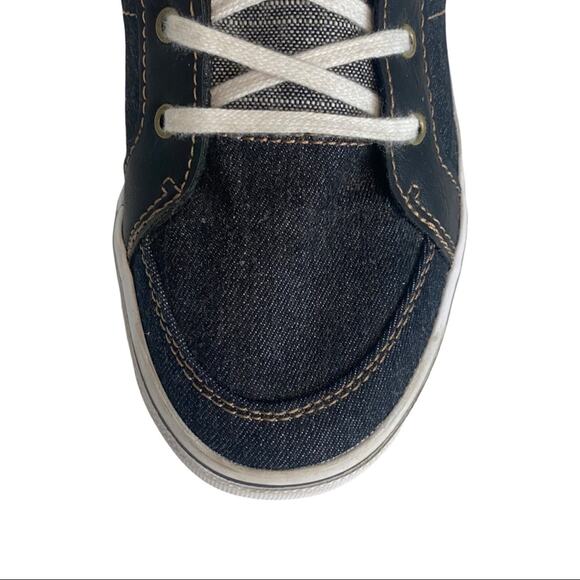 Levis Kids Sneakers Denim Chambray Multi Tonal  Lace Up Low Top Size US 6 - Picture 5 of 15